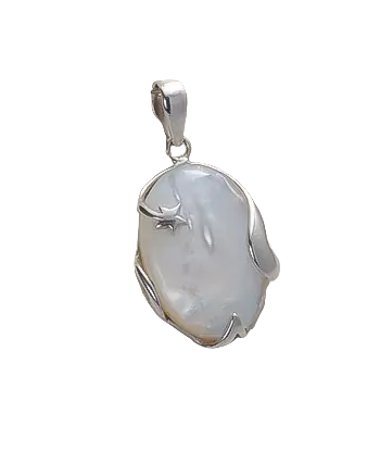 Pendentif en argent, nacre blanche prix