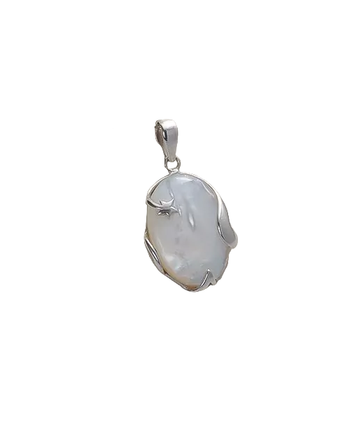 Pendentif en argent, nacre blanche prix